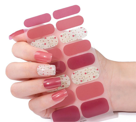 Mini Rose Gel Nails Candied Nails