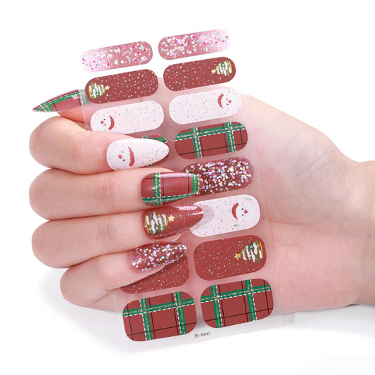 Christmas Happy Gel Nails