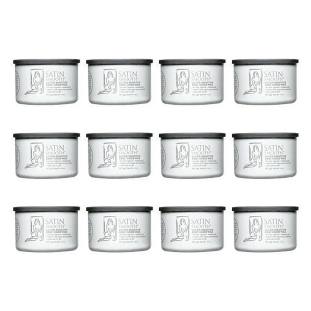 Satin Smooth - Wax Pot - Zinc Oxide Wax 14oz. Queen Nails & Beauty Supplies