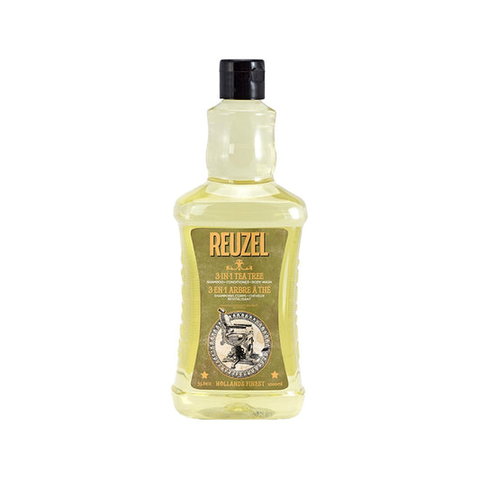 Reuzel 3-in-1 Shampoo, 1000ml - Multi-Purpose Hair Care Solution Beauty Care Bag