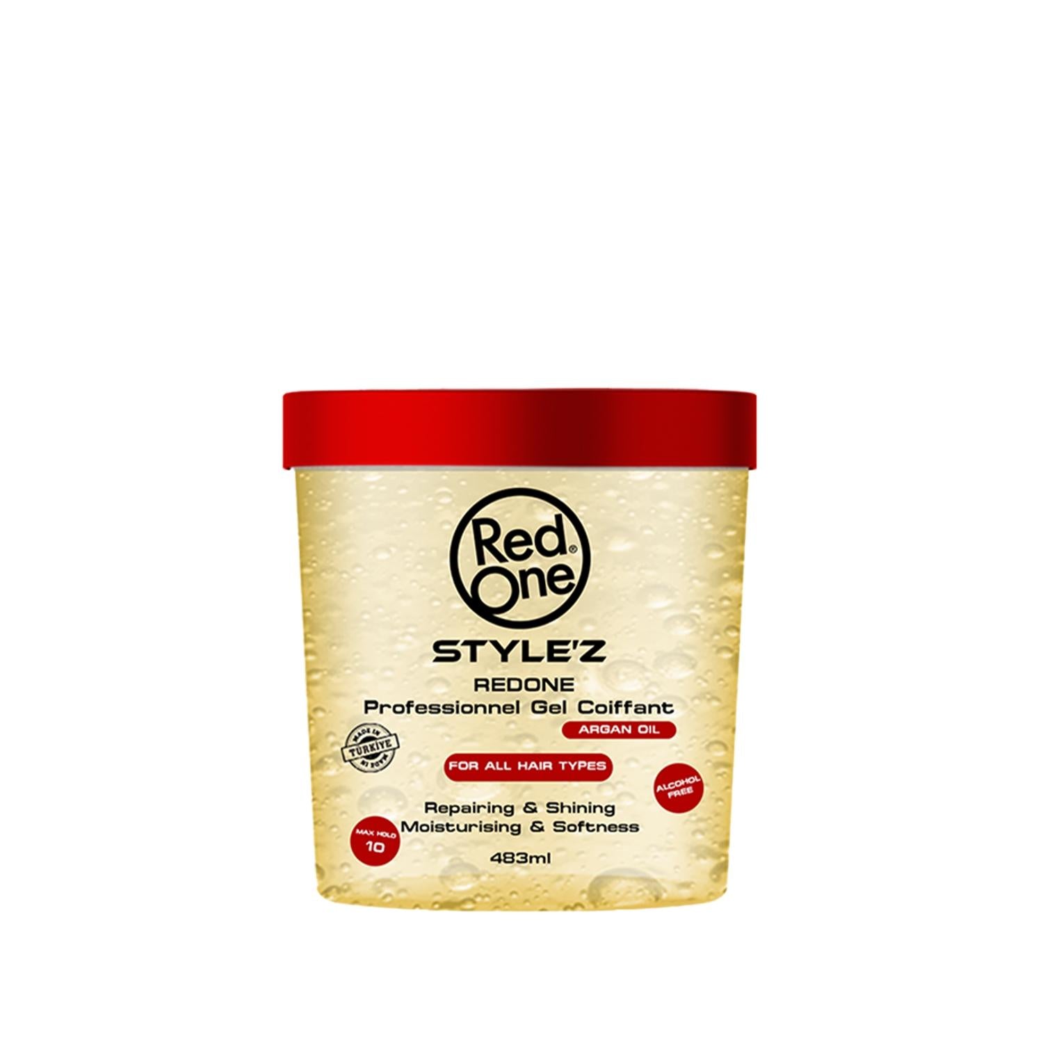 RedOne Stylez Argan Oil Hair Gel - Nourishing Styling for Healthier Hair, 16.34 fl oz Beauty Care Bag