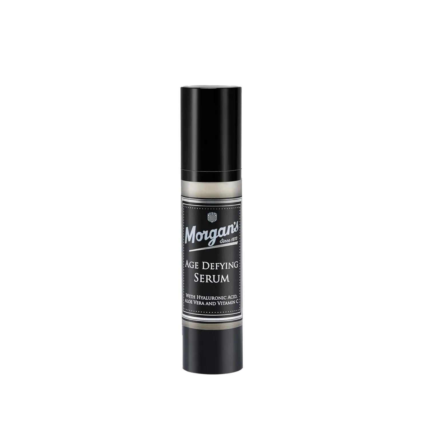 Morgan's Pomade Anti-Aging Moisturizing Serum - Hydrating Age Defying Skincare for Mature Skin, 1.69 fl oz Beauty Care Bag