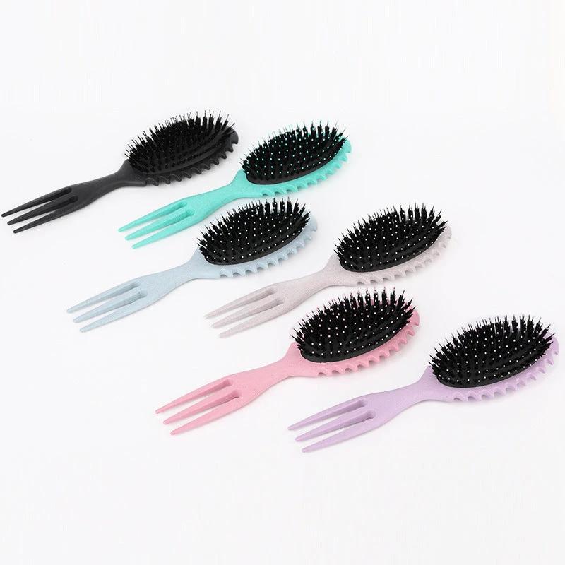 Curl Defining Bounce Hair Brush Barbershop Boar Bristle Comb Detangling Shaping Hairbrushes Professional Salon Home Styling Comb Vain Products