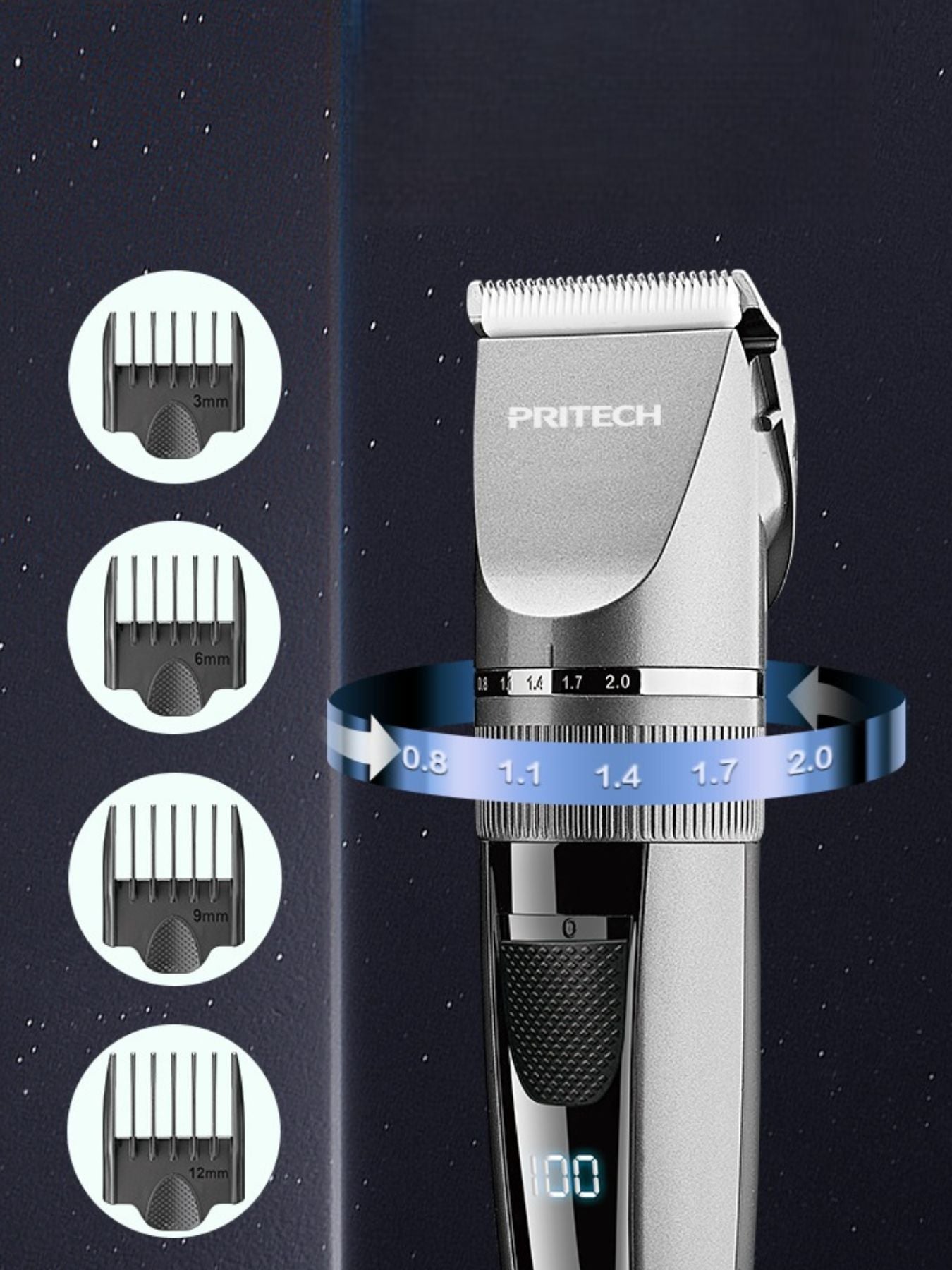 Cordless Rechargeable Hair Clipper Unique Oils