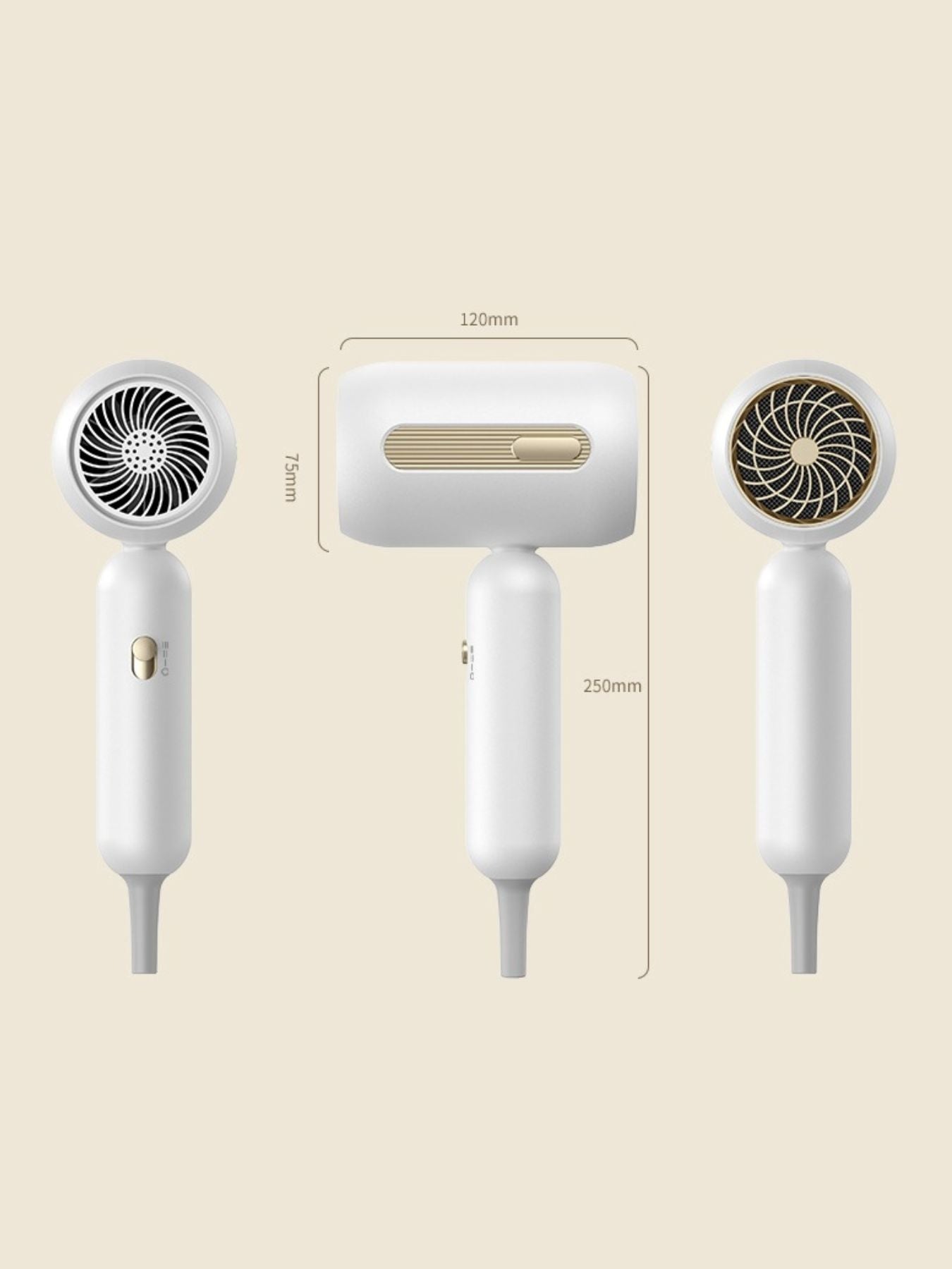Portable Negative Ion High-Speed Hair Dryer Unique Oils