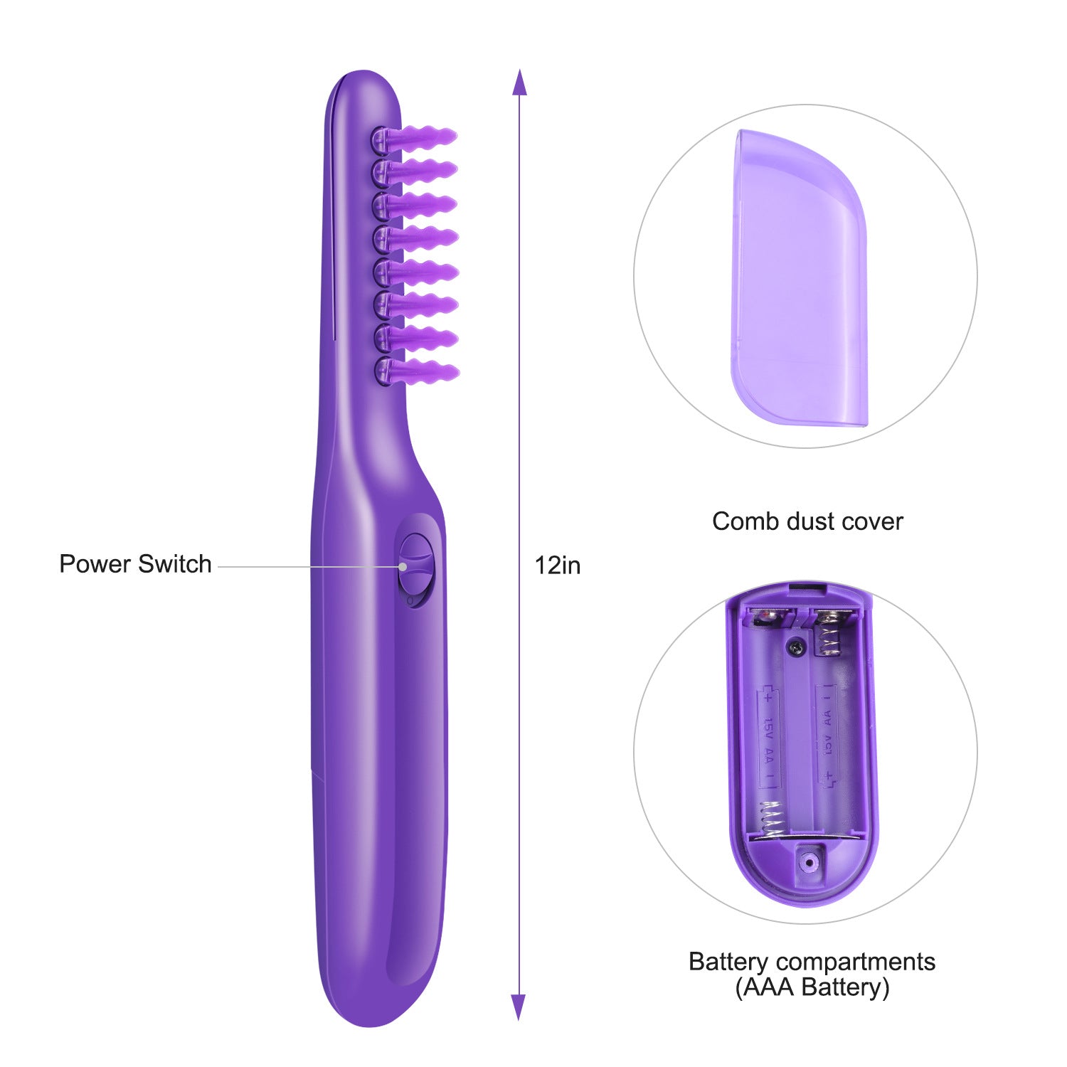Electric Detangling Brush Scalp Massage Hair Brush Noventix