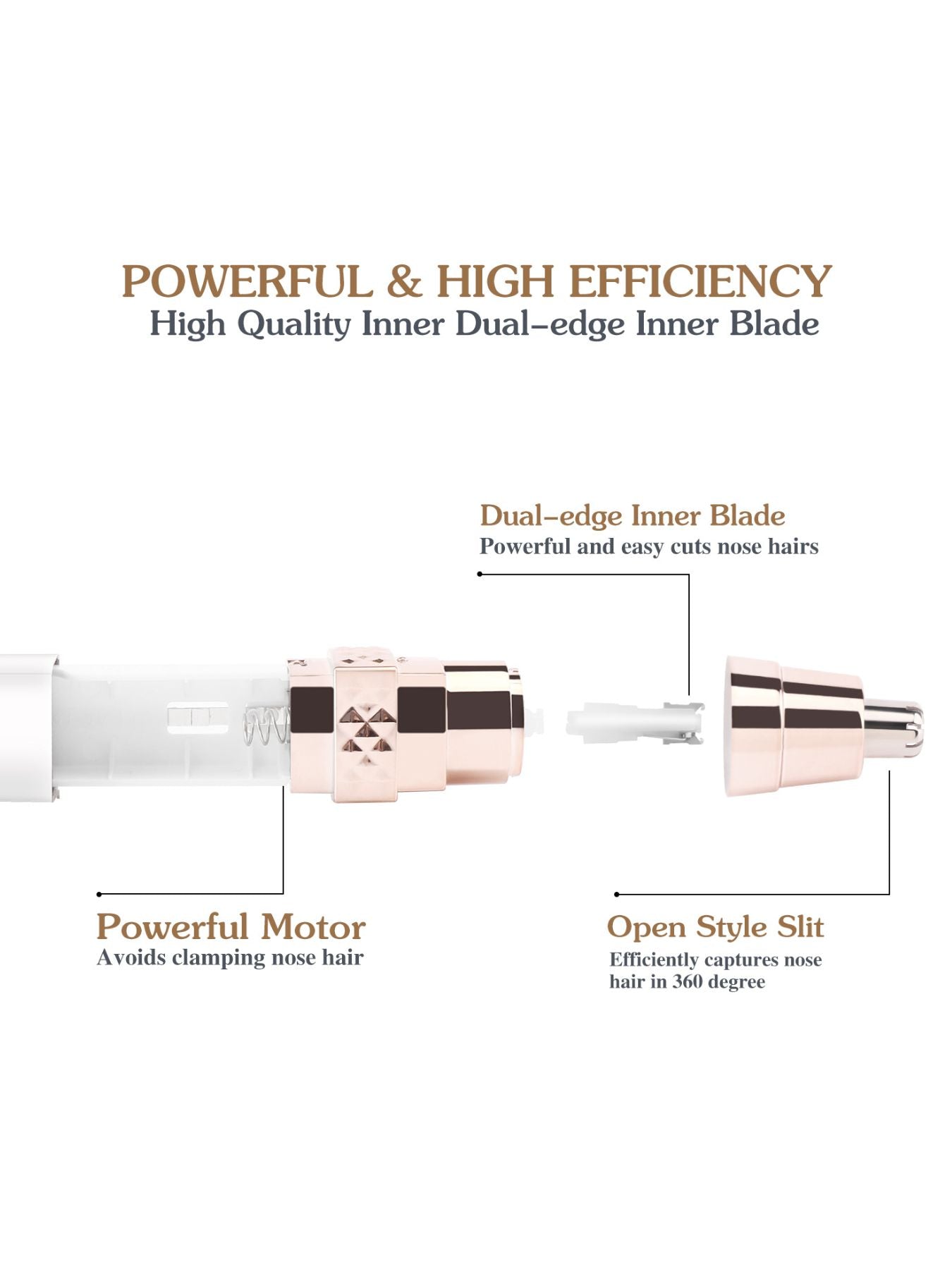 Portable Nose Hair Trimmer Unique Oils
