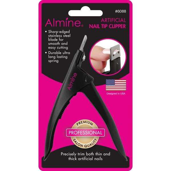 Almine Artificial Nail Clipper, 1 Count, Black Annie International, Inc.