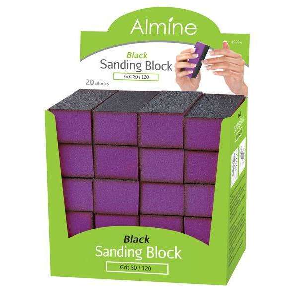 Almine Black Sanding Block Course, 20 Count, Purple Annie International, Inc.