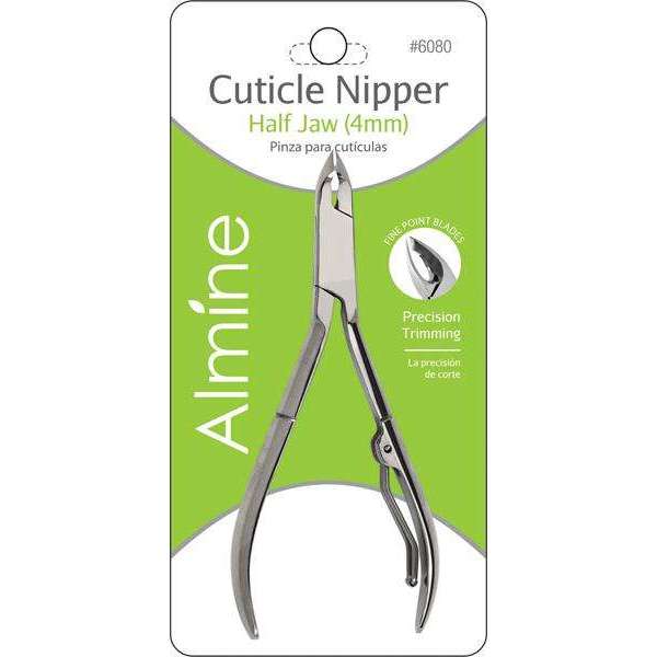 Almine Cuticle Nipper Half Jaw, 1 Count, Silver Annie International, Inc.