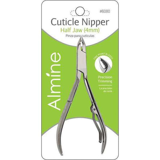 Almine Cuticle Nipper Half Jaw, 1 Count, Silver Annie International, Inc.