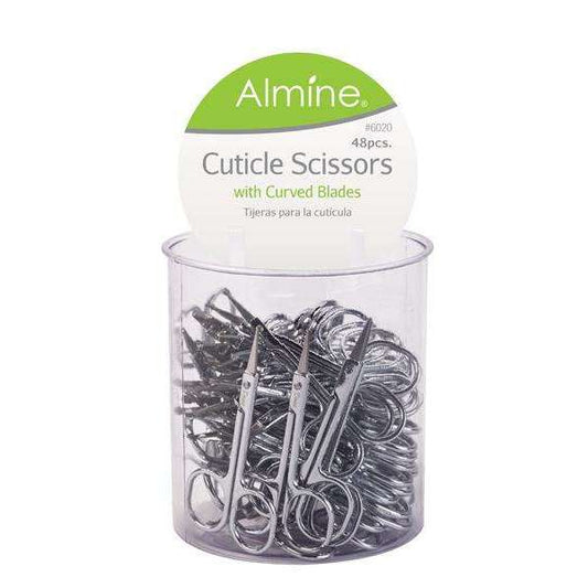 Almine Cuticle Scissors Jar, 48 Count, Silver Annie International, Inc.