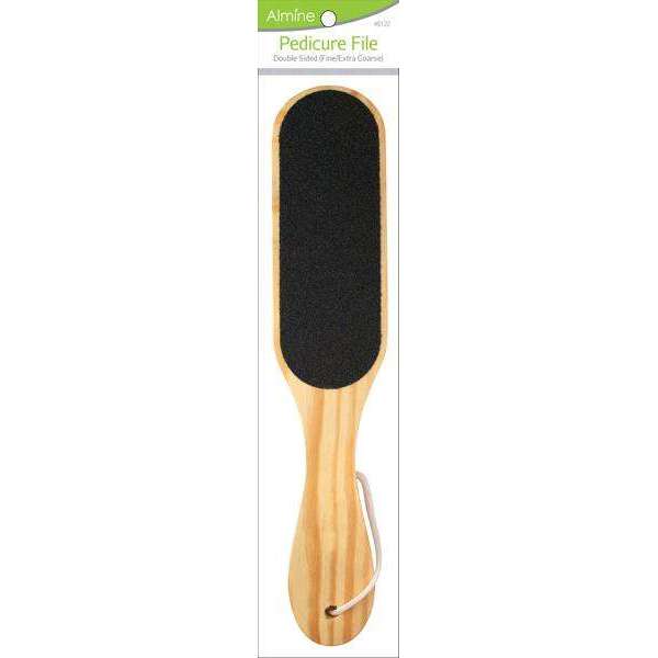 Almine Double-Sided Wooden Pedicure File, 1 Count, Natural Annie International, Inc.