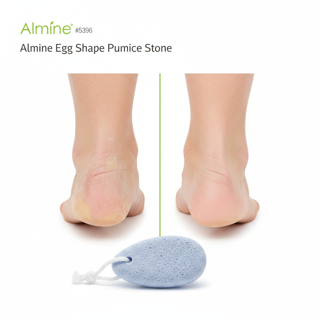 Almine Pumice Stone Egg Shape, 1 Count, Blue Annie International, Inc.