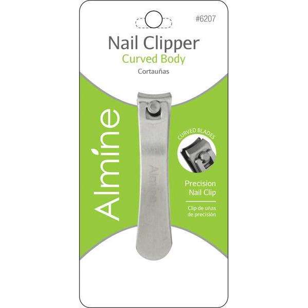 Almine Nail Clipper Curved Body, 1 Count, Silver Annie International, Inc.