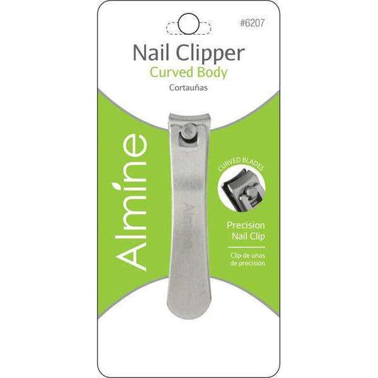 Almine Nail Clipper Curved Body, 1 Count, Silver Annie International, Inc.