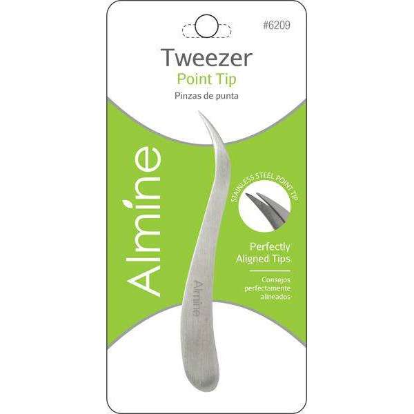 Almine Stainless Steel Point Tip Tweezers Annie International, Inc.