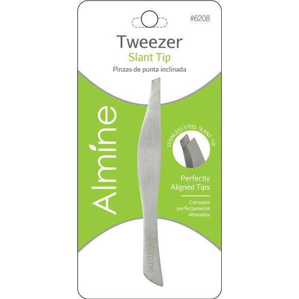 Almine Stainless Steel Slant Tip Tweezers Annie International, Inc.