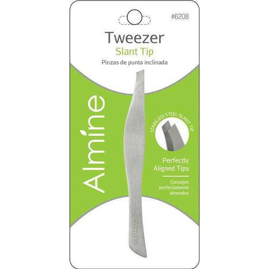 Almine Stainless Steel Slant Tip Tweezers Annie International, Inc.