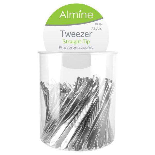 Almine Straight Tip Tweezer 72ct Annie International, Inc.