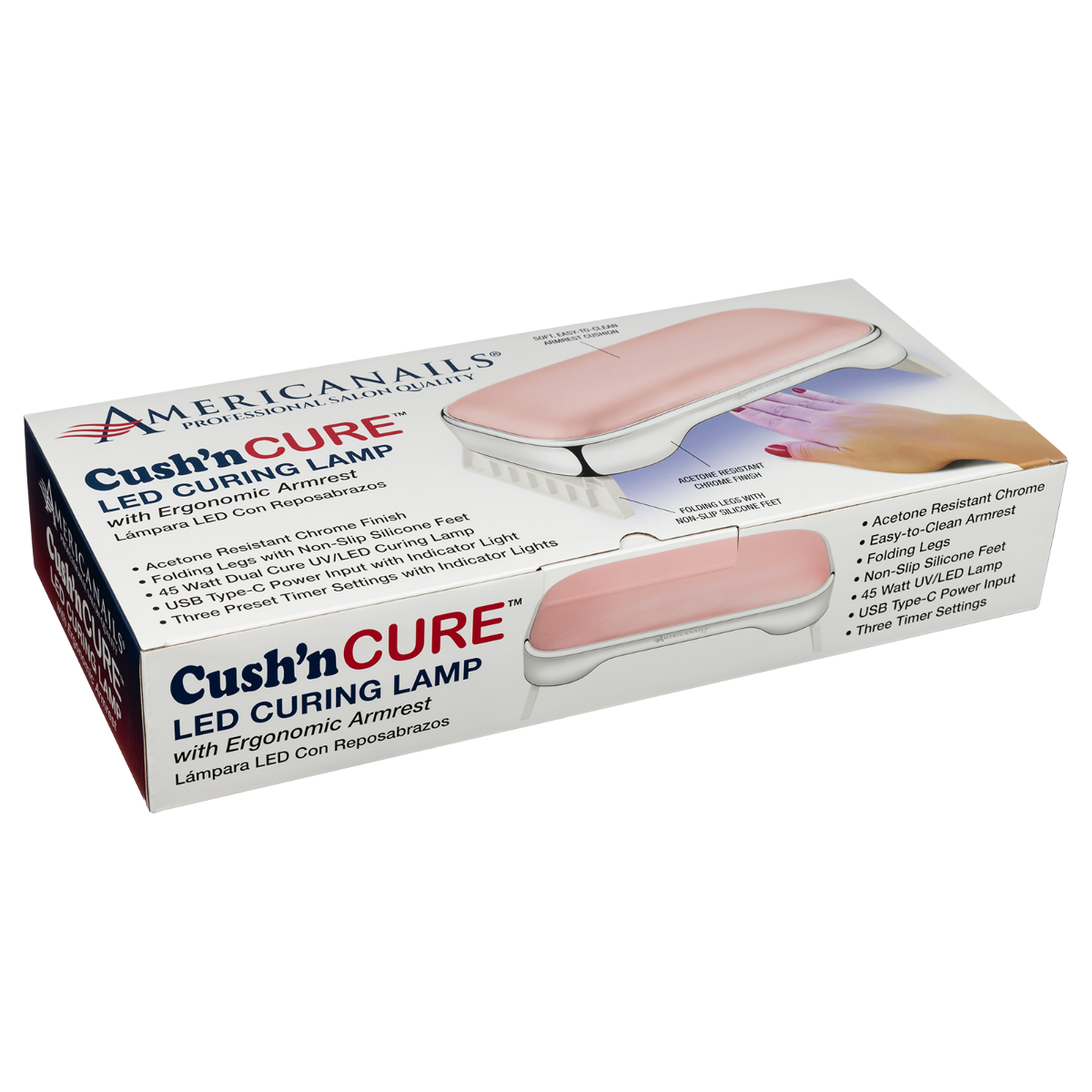 AmericaNails - Cush'n Cure LED Curing Lamp with Armrest