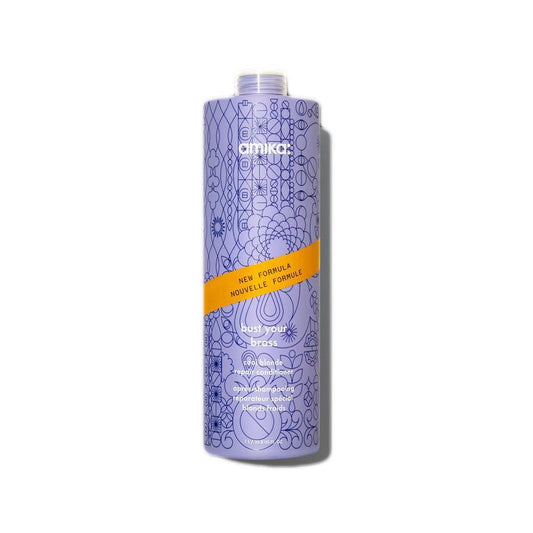 Amika Bust Your Brass Cool Blonde Strength Repair Conditioner The Warehouse Salon
