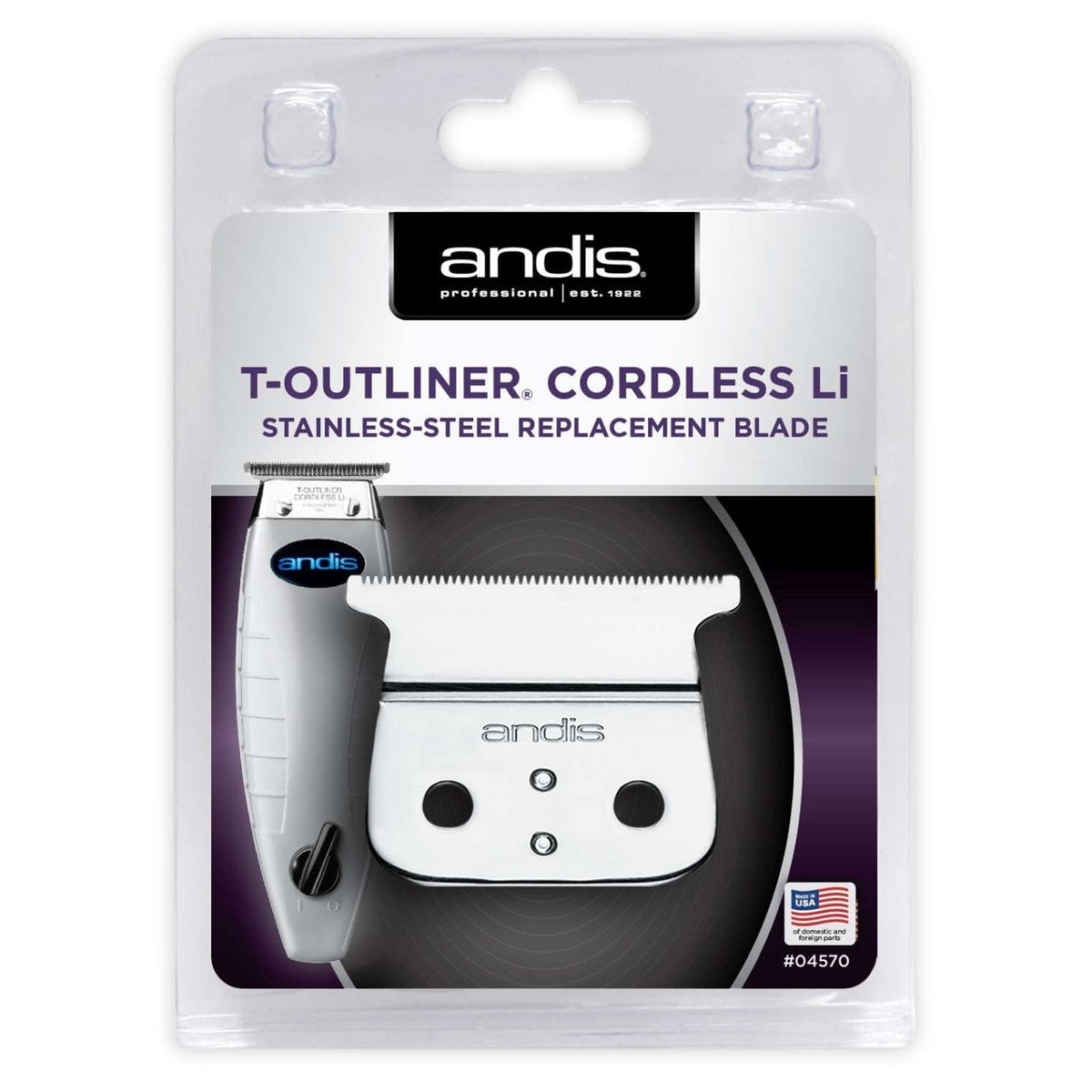 Andis Cordless Replacement T-Outliner Li Blade - Stainless Steel My Beauty Site Pro