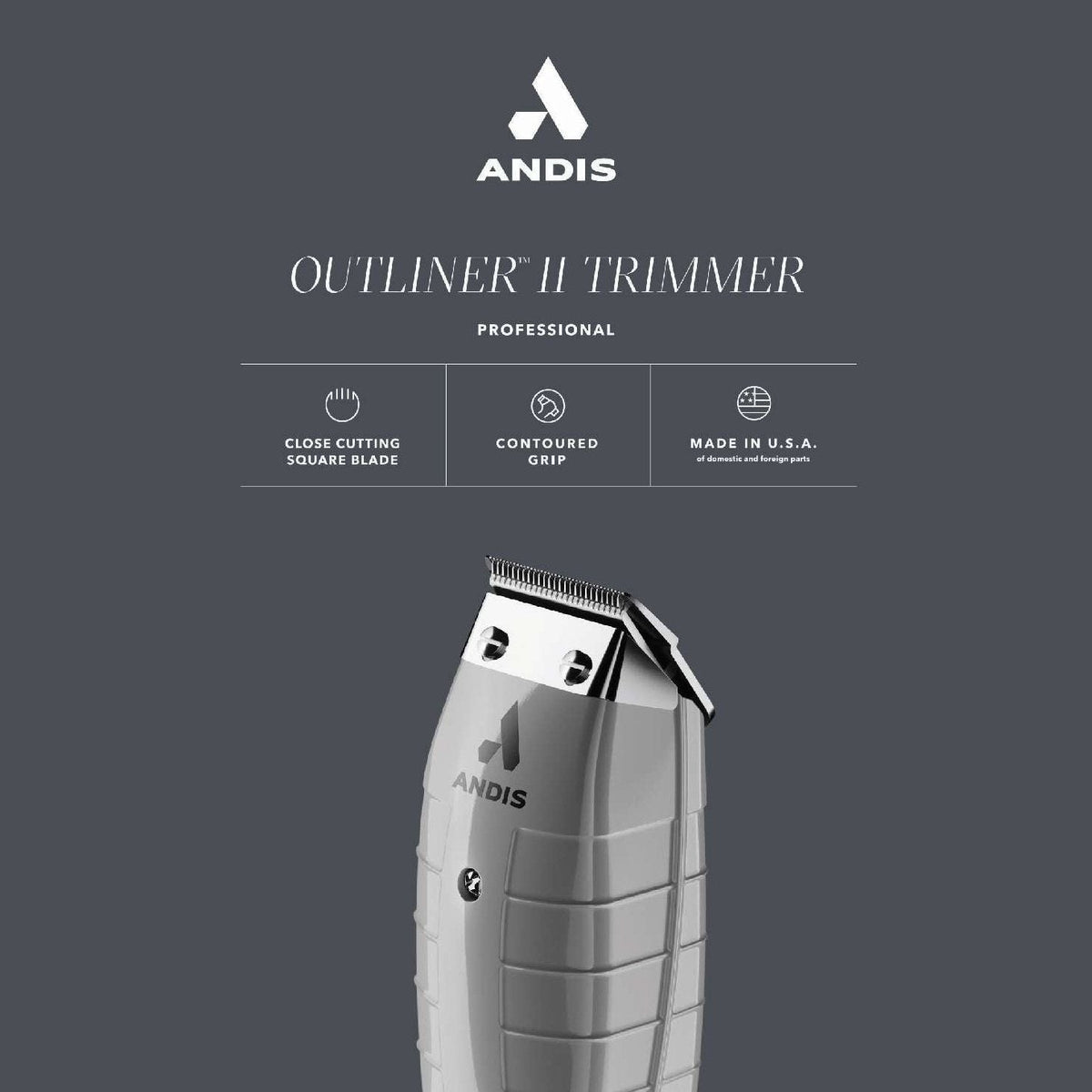 Andis Outliner Ii Square Blade Trimmer My Beauty Site Pro