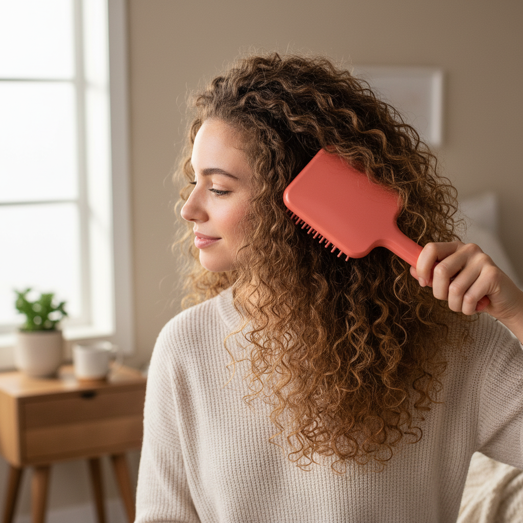 Annie Effortless Detangler Paddle Brush, 1 Count, Orange Annie International, Inc.