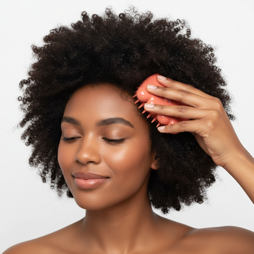 Annie Effortless Detangler Scalp Massage Brush, 1 Count, Orange Annie International, Inc.