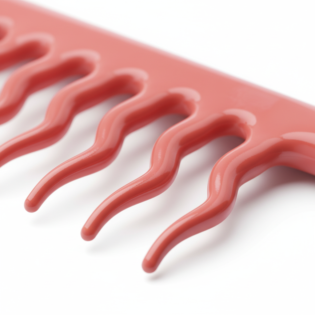 Annie Effortless Detangler Wavy Comb, 1 Count, Orange Annie International, Inc.