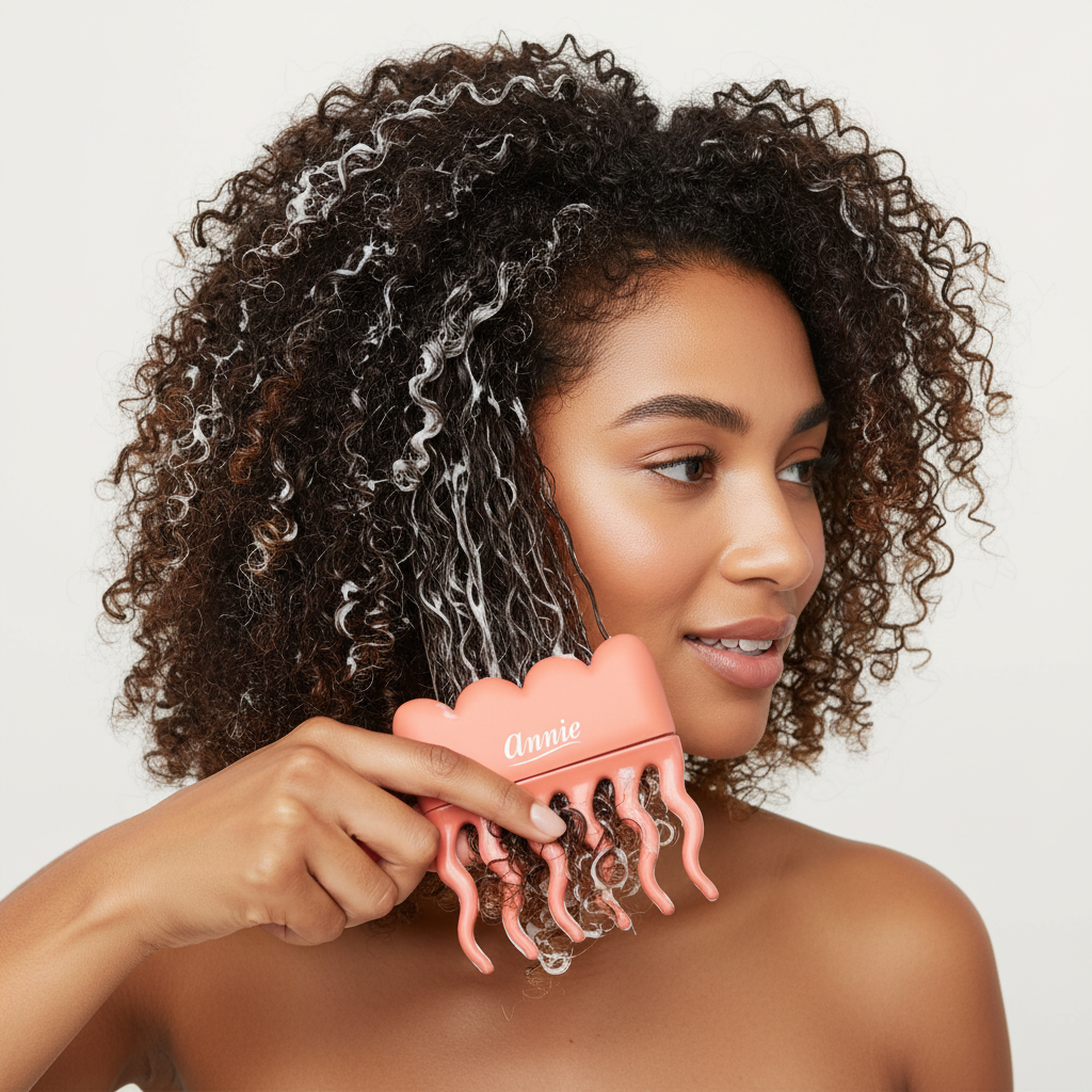 Annie Effortless Detangler Wavy Pik, 1 Count, Orange Annie International, Inc.