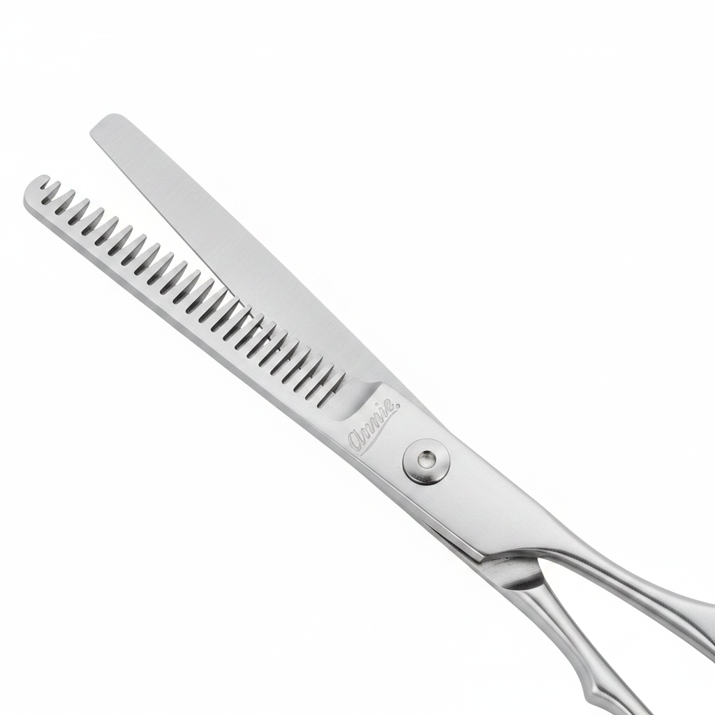 Annie Ice Tempered Stainless Steel Hair Thinning Shears 7 Inch, 1 Count, Silver Annie International, Inc.