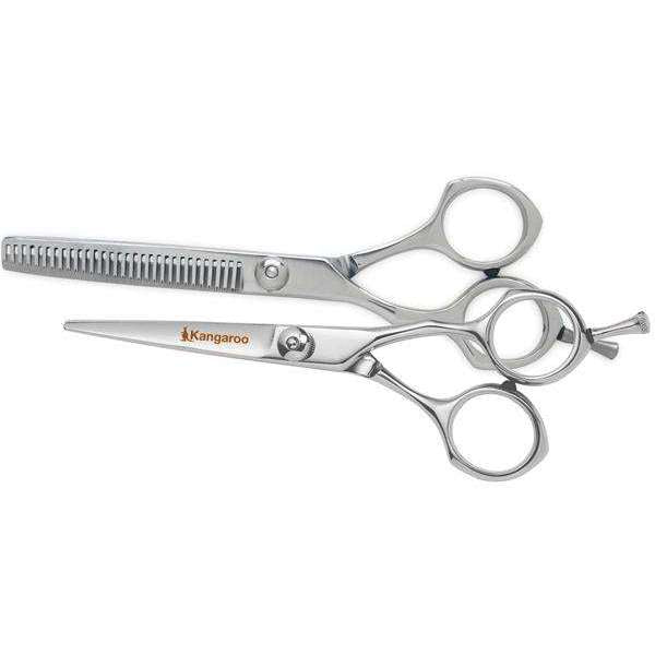 Annie Kangaroo Professional Cutting & Thinning Shears, 2 Piece Set, Silver Annie International, Inc.