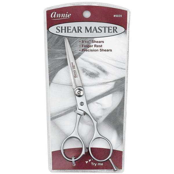 Annie Shear Master Hair Shears 5.5 Inch, 1 Count, Silver Annie International, Inc.
