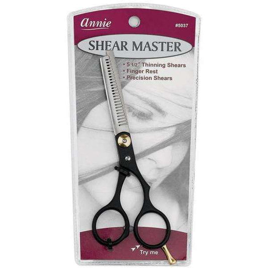 Annie Shear Master Thinning Shears 5.5 Inch, 1 Count, Black Annie International, Inc.