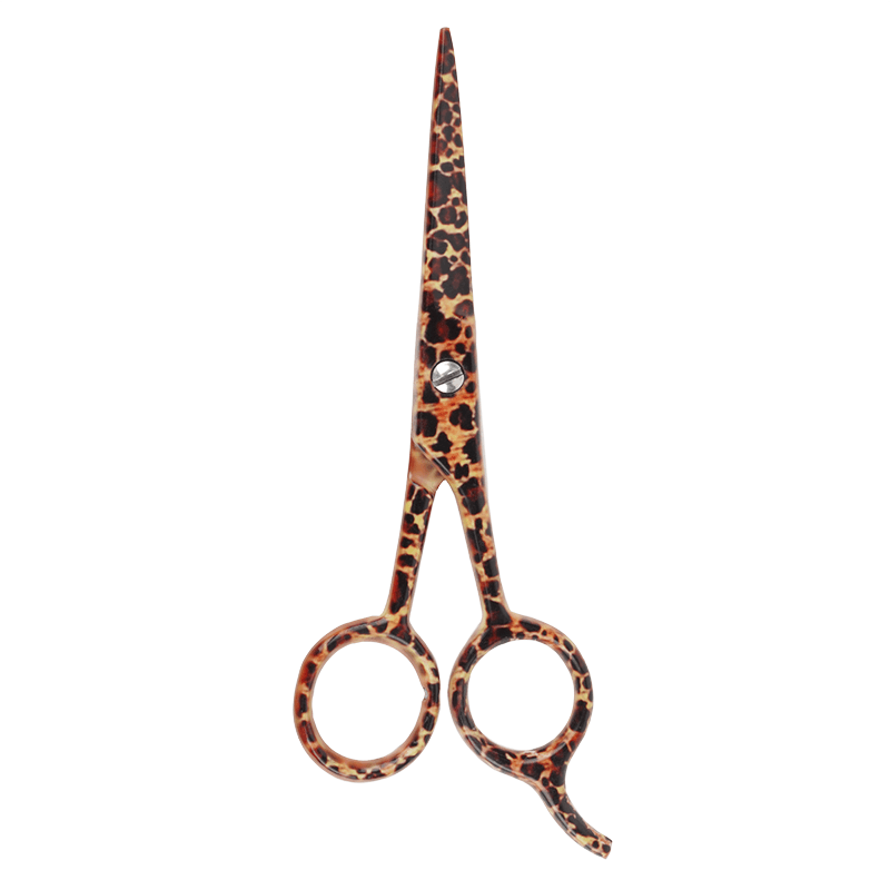Annie Stainless Steel Straight Hair Shears 5.5 Inch, 1 Count, Leopard Print Annie International, Inc.