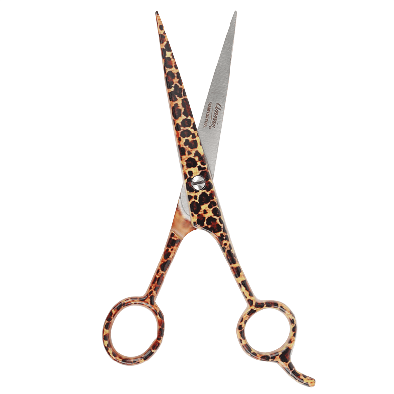 Annie Stainless Steel Straight Hair Shears 6.5 Inch, 1 Count, Leopard Print Annie International, Inc.