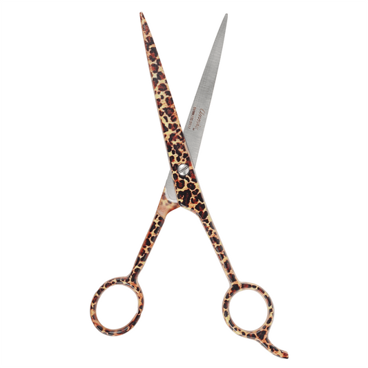 Annie Stainless Steel Straight Hair Shears 7.5 Inch, 1 Count, Leopard Print Annie International, Inc.