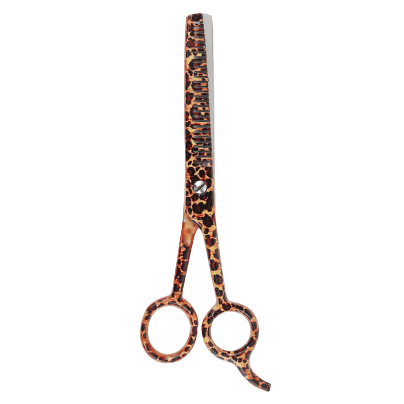 Annie Stainless Steel Thinning Hair Shears 6.5 Inch, 1 Count, Leopard Print Annie International, Inc.