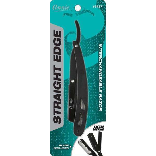 Annie Straight Edge Razor Matte Black Pasteur Pharmacy