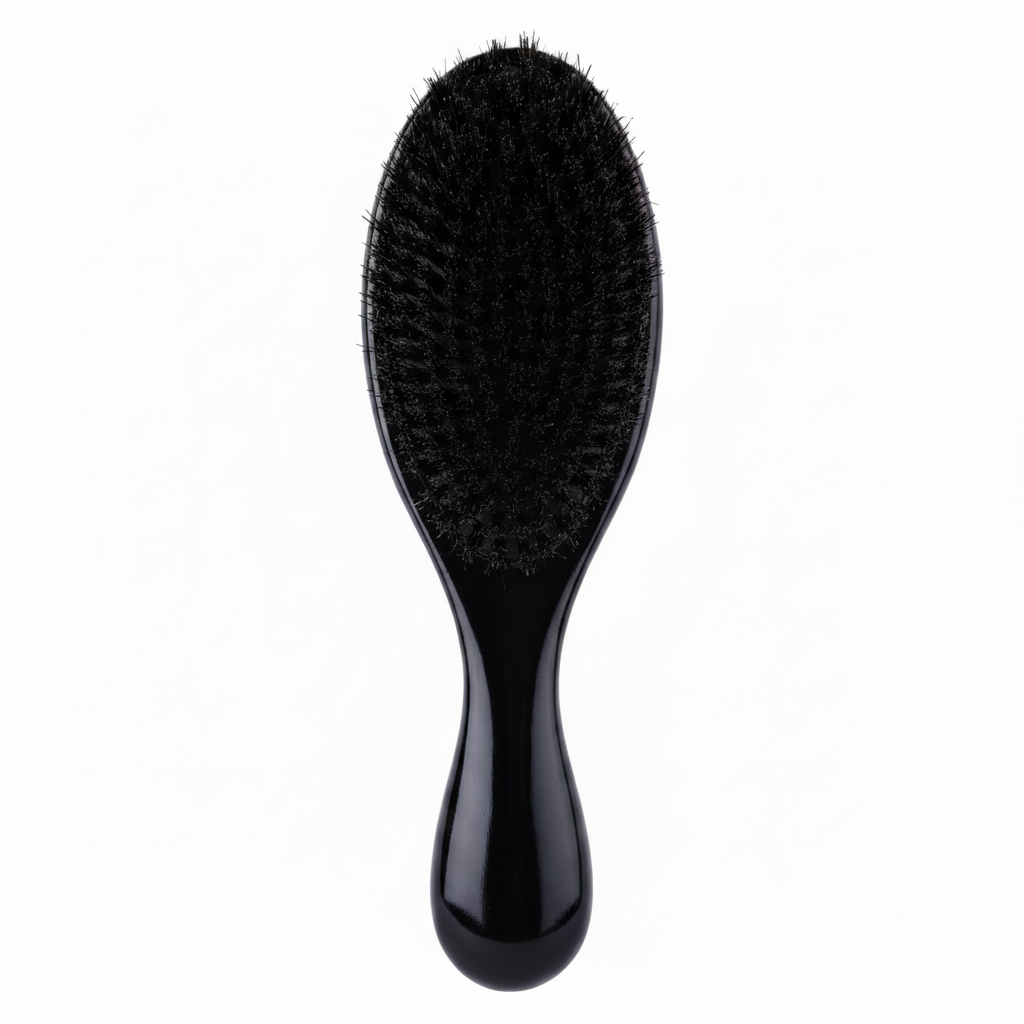 Annie Supreme Wave Brush Hard Boar Bristles, 1 Count, Black Annie International, Inc.