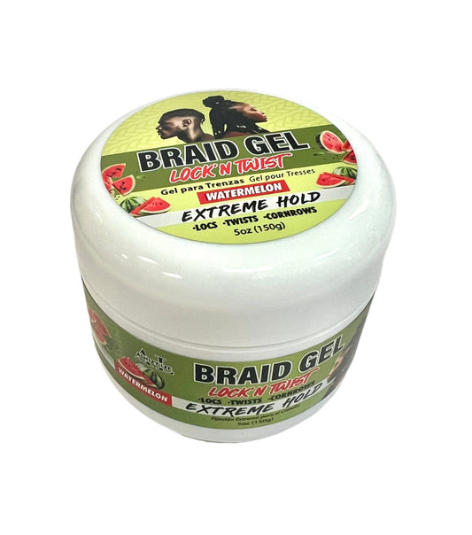 Ashley Lee Lock N' Twist Braid Gel, Extreme Hold (Watermelon), 5 fl oz VIP Extensions