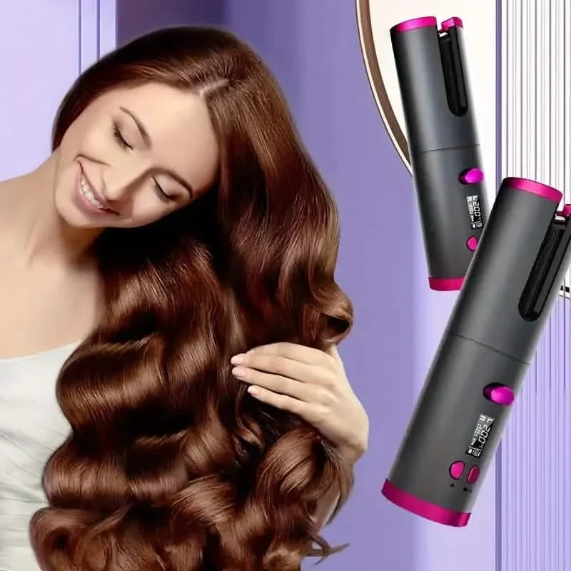 Automatic Curling Iron for Full-bodied Hair with 5 Temperature Settings DailySale