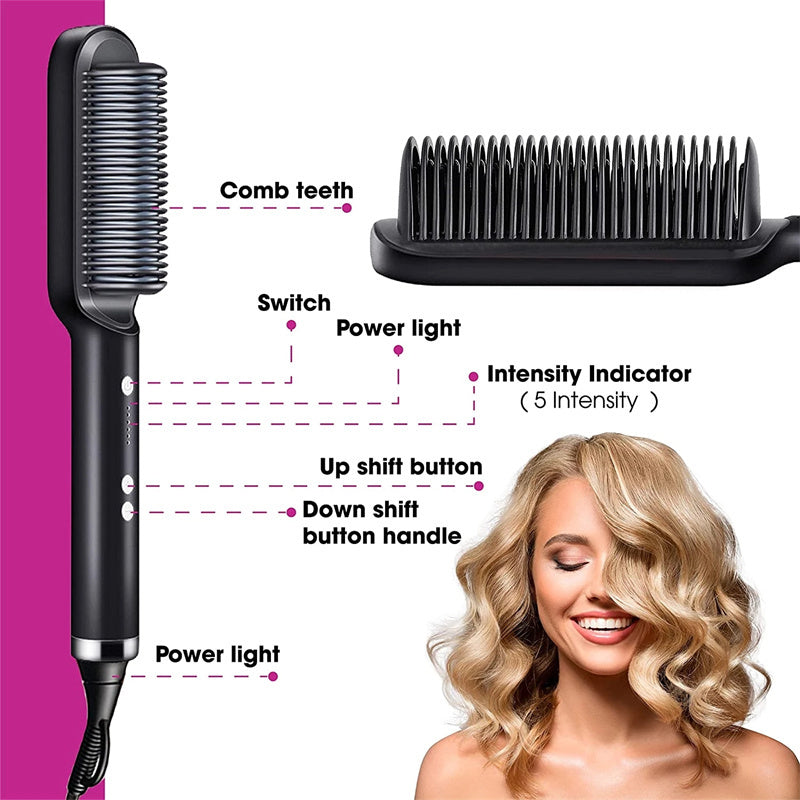 2 In 1 Hair Straightener Hot Comb Curling Brush Sell My Stuff