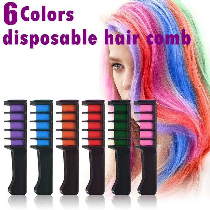 Temporary Mini Disposable Crayons Hair Color Dyeing Mascara Dye Chalk Box With Brush My Store