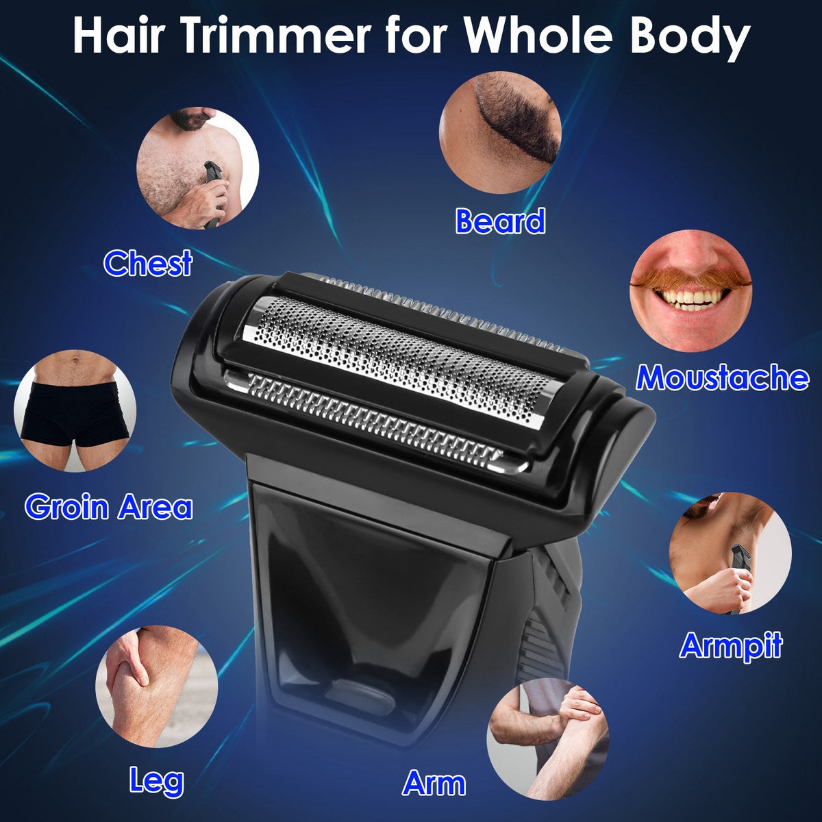 2 In 1 Electric Body Trimmer for Men Gamba Beauty