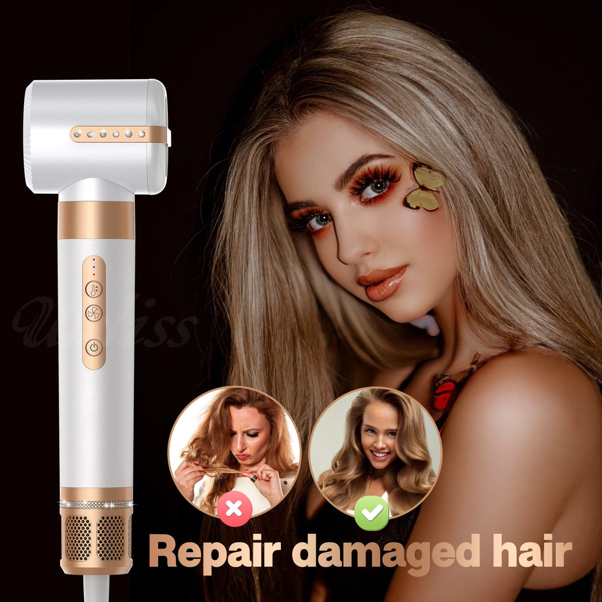 7-in-1 Hot Air Comb Automatic Curling Wand Elyvora LLC