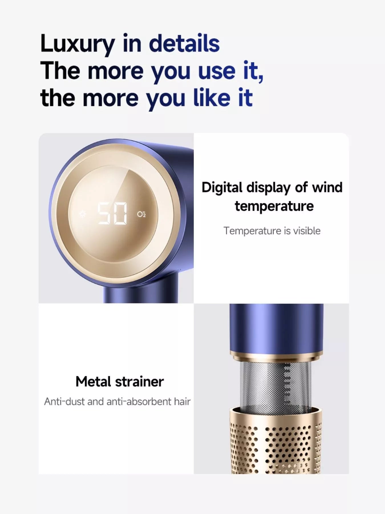 Constant Temperature High-Speed Hair Dryer Unique Oils