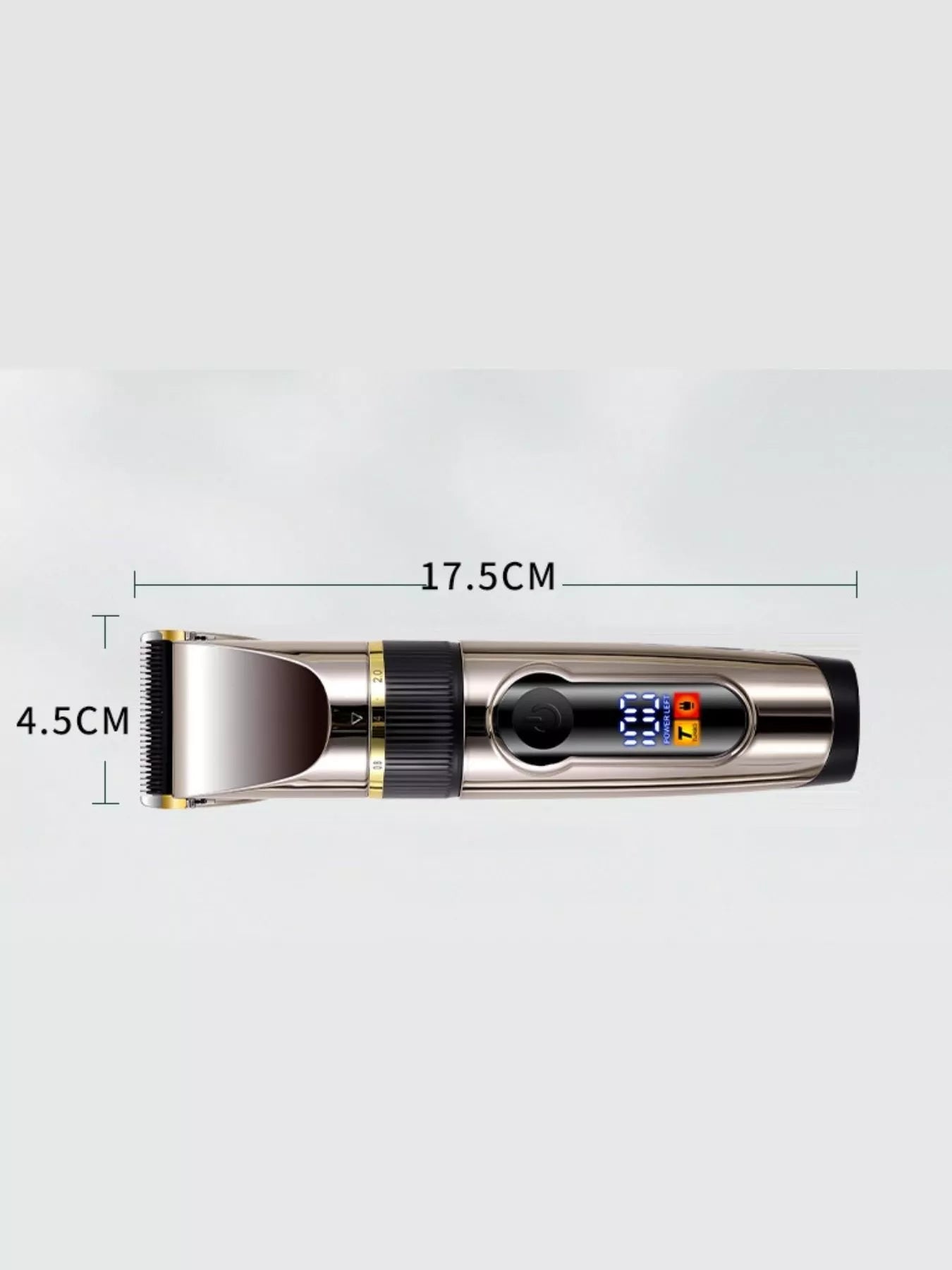 Waterproof Hair Clipper with LED Display Unique Oils